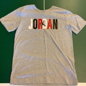 Gray Dri Fit Jordan T Shirt Black, Red, White, YM